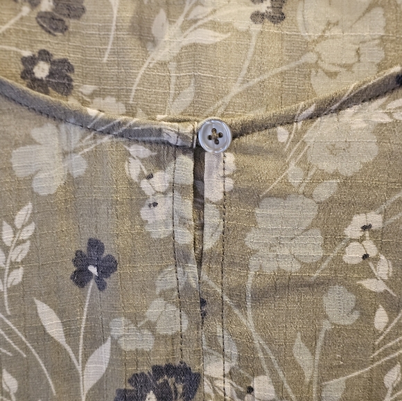 Lee size L EUC boho sheer blouse - Picture 4 of 7